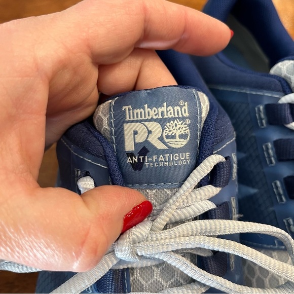Timberland Womens Pro Radius Gray Blue Safety Shoes size 9 - Picture 13 of 14
